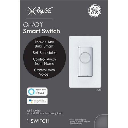 Current C by GE Single Pole or 3-way Smart Switch White 93105002